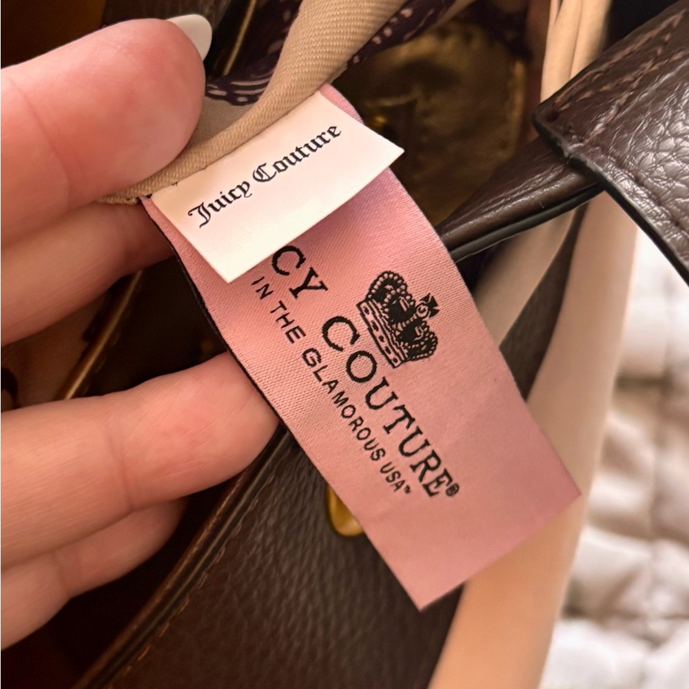 Juicy Couture Brown and Pink Daydreamer Tote Shoulder Bag - Picture 12 of 16